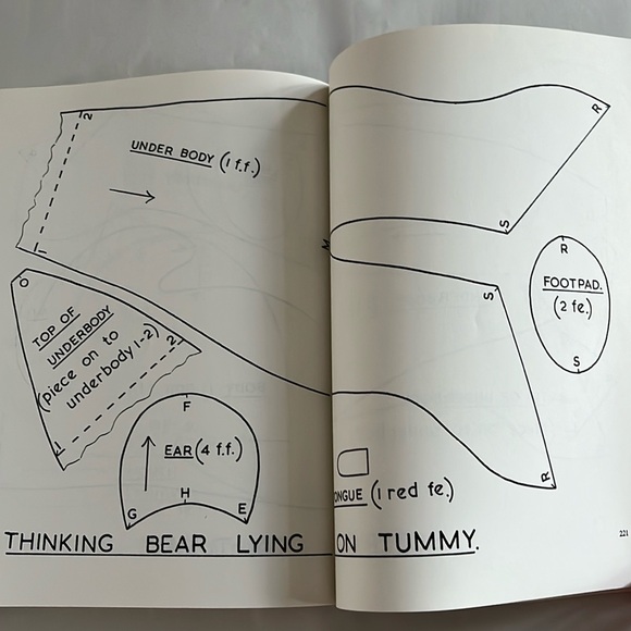 NWT Teddy Bears How to Make Them Margaret Hutchings BOOK 1977 Patterns Vintage - Picture 14 of 17